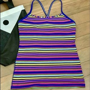 Lululemon Power Y Striped tank